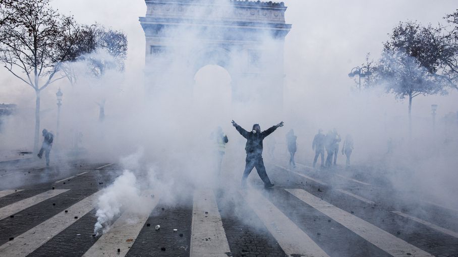 "Gilets jaunes" : début du procès du saccage de l'Arc-de-Triomphe